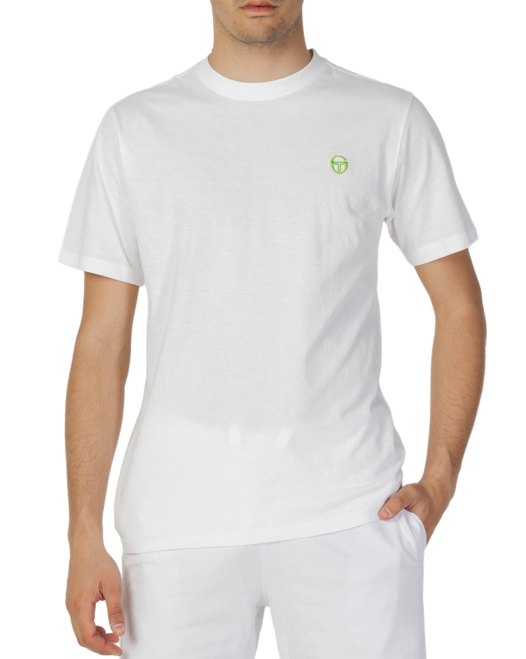 Sergio Tacchini Small Logo Fluo, White Acid Green, L