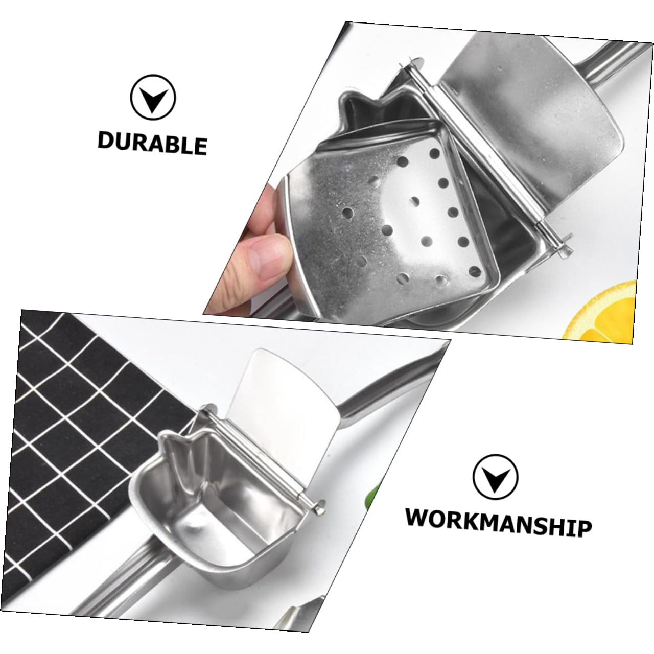 Exprimidor Manual de Acero Inoxidable Palanca Ergonómica para Exprimir Frutas y Naranjas en Supermercados y Panaderías