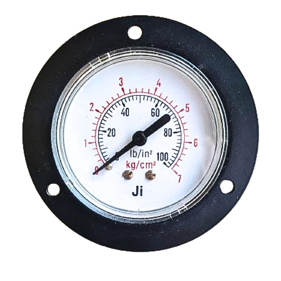 "Ji" Japsin Instrumentation Commercial Pressure Gauge, Dial Size 2 1/2", Range 0 to 7 Kg/Cm2 With Dual Scale of 100 PSI, Panel Mounting Back Entry, 1/4" BSP (M) Connection, MS Case & Brass Internals (B0BPPNXDZM) Amazon Price History, Amazon Price Tracker