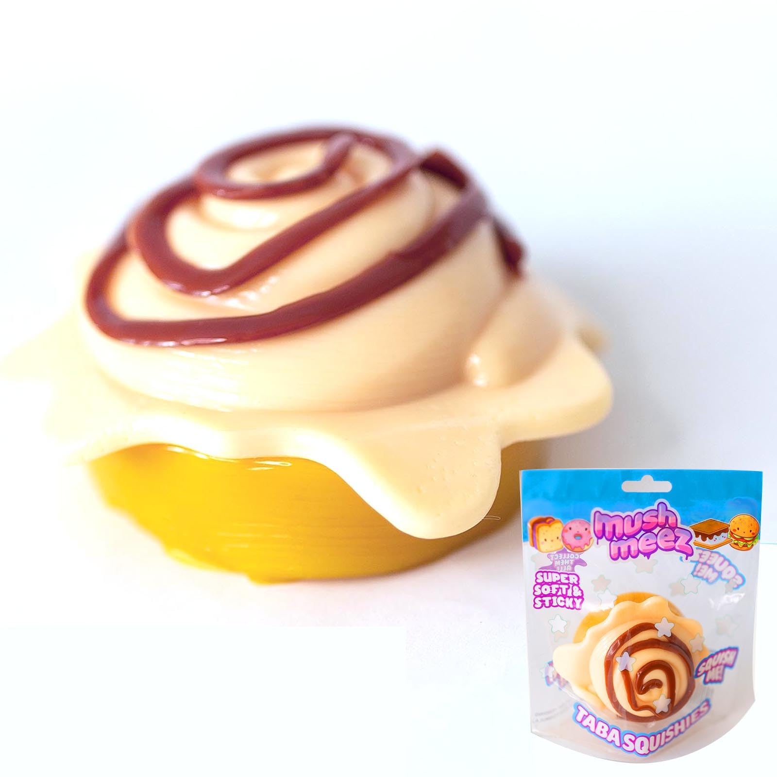 Amazon.com: MushMeez Taba Squishy- Cinnamon Roll (Jumbo) Large
