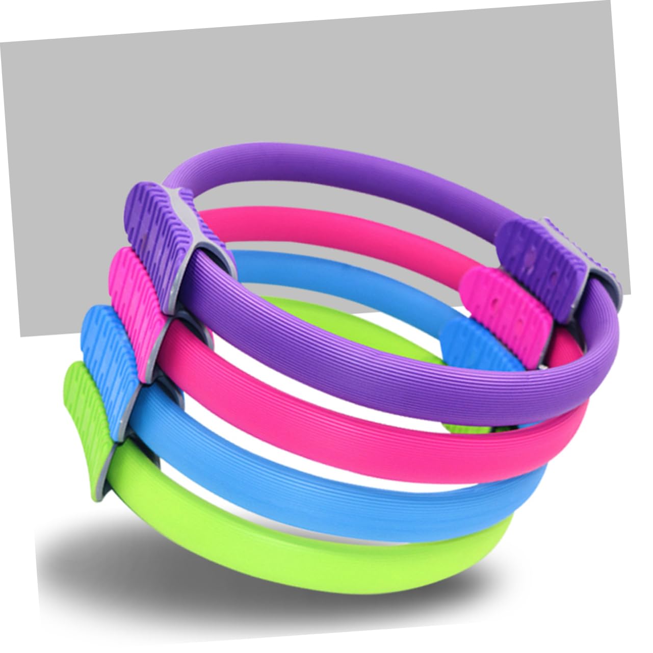 Happyyami Non-Slip Yoga Ring for Women Exercise Rings for Gymnastics Strength Training Equipment