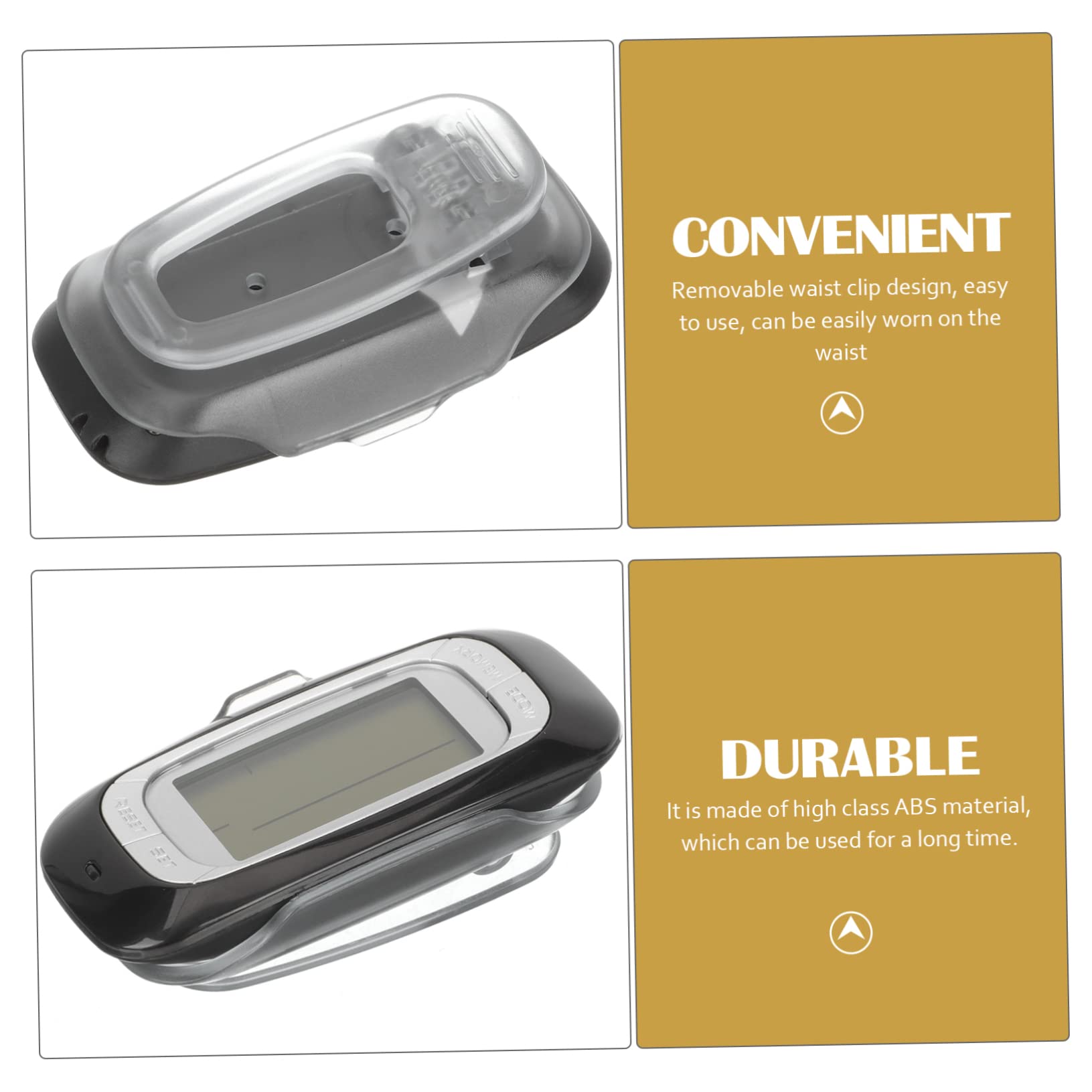Abaodam Pédomètre Compteur De Pas Podomètres pour Marcher Compteur De Calories Comptoir Podomètre pour Marcher Compteur De Randonnée Pédestre Abdos