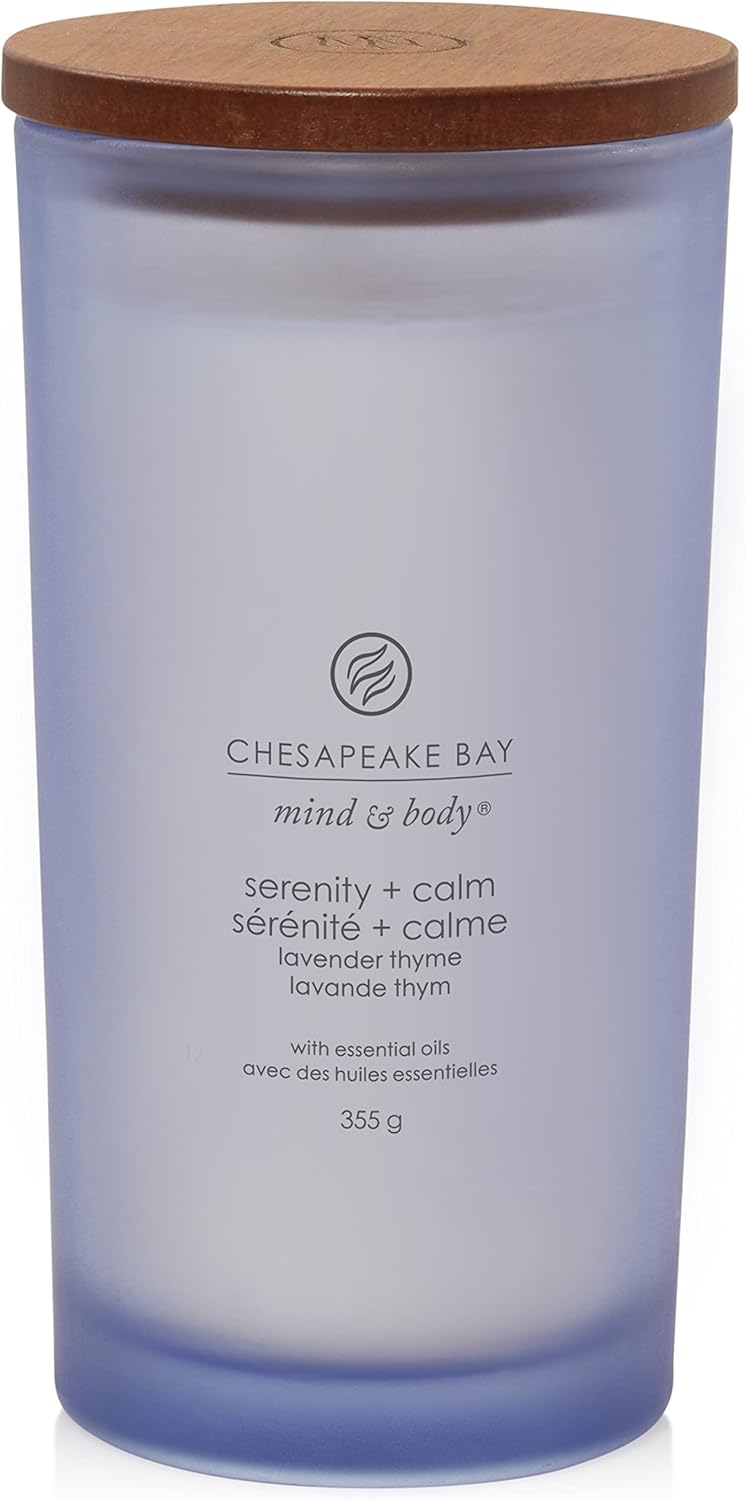 Chesapeake Bay Scented Candle | Serenity + Calm Giant Tumbler Aromatherapy Candle | Burn Time: As much as 82 Hours | Thoughts & Physique Assortment
