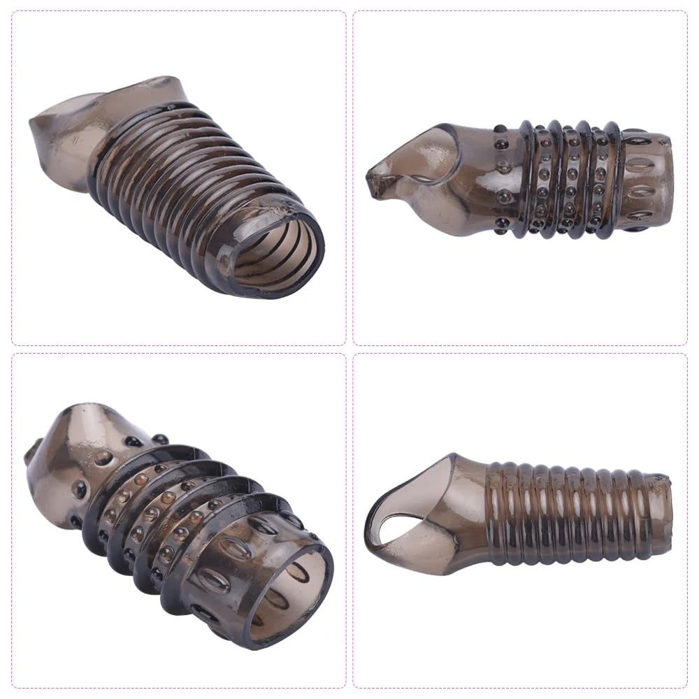 GAINE DE PENIS,Bleu--Anneau En Silicone Pour Homme, 3 Pièces, Collier à Retardement, Anneau