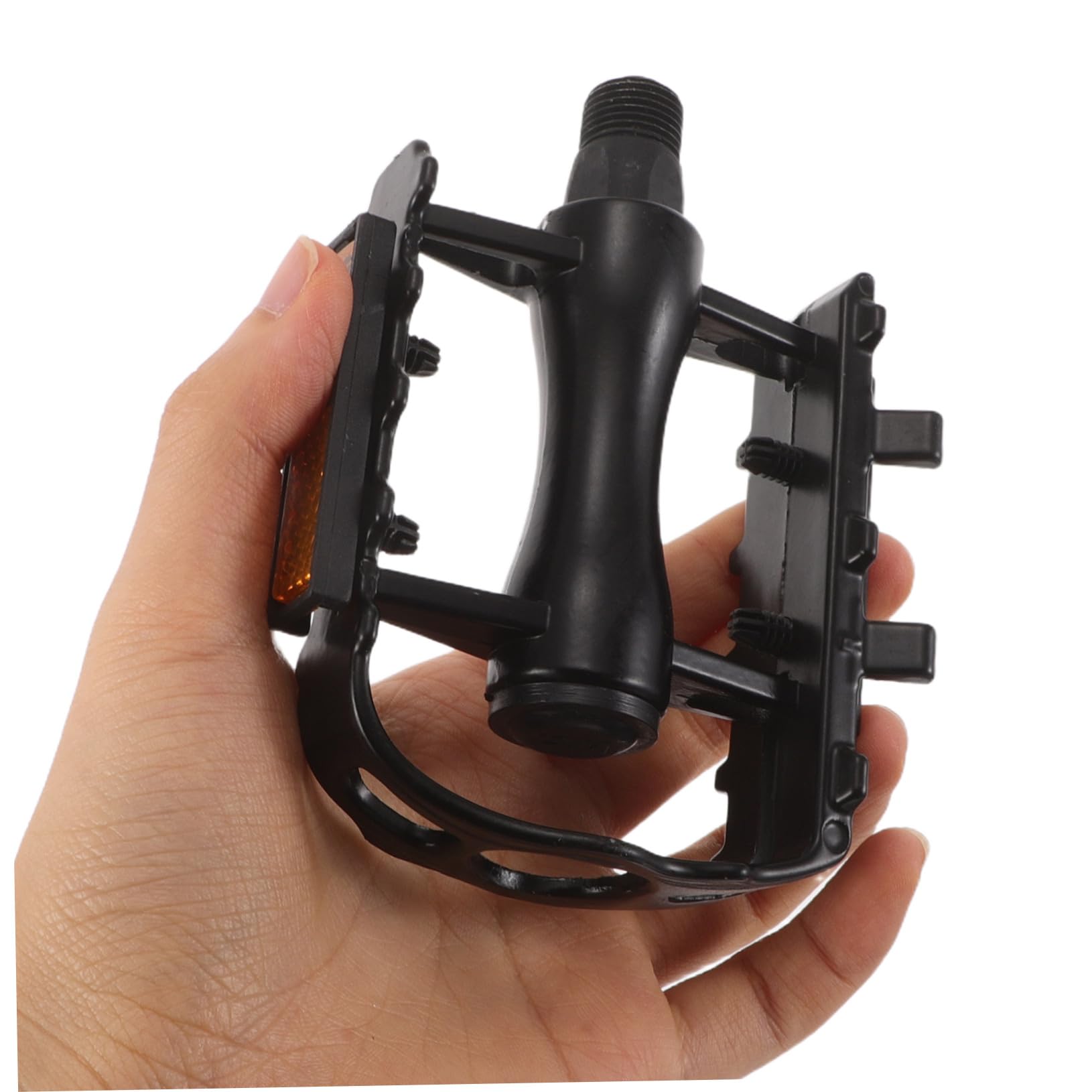 Pedales de Ciclismo de Plataforma 2 Pares de Aleación de Aluminio | Negro, Rotación Suave y Superficie Antideslizante, para Bicicleta de Montaña y Carretera, Uso Exterior