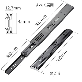 Amazon.co.jp: SHUHANG プッシュオープンスライド 引き出し