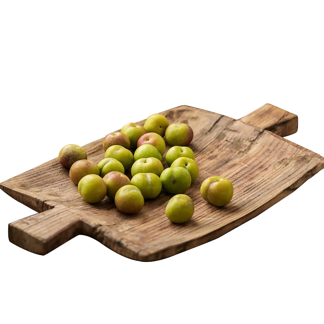 Bandeja De Madera For Servir, Frutero Artesanal De Estilo Rústico, Bandeja Decorativa De Madera or Mesa De Centro, Candelabro，Desayuno En La Cama Y Decoración Multiusos or El Hogar