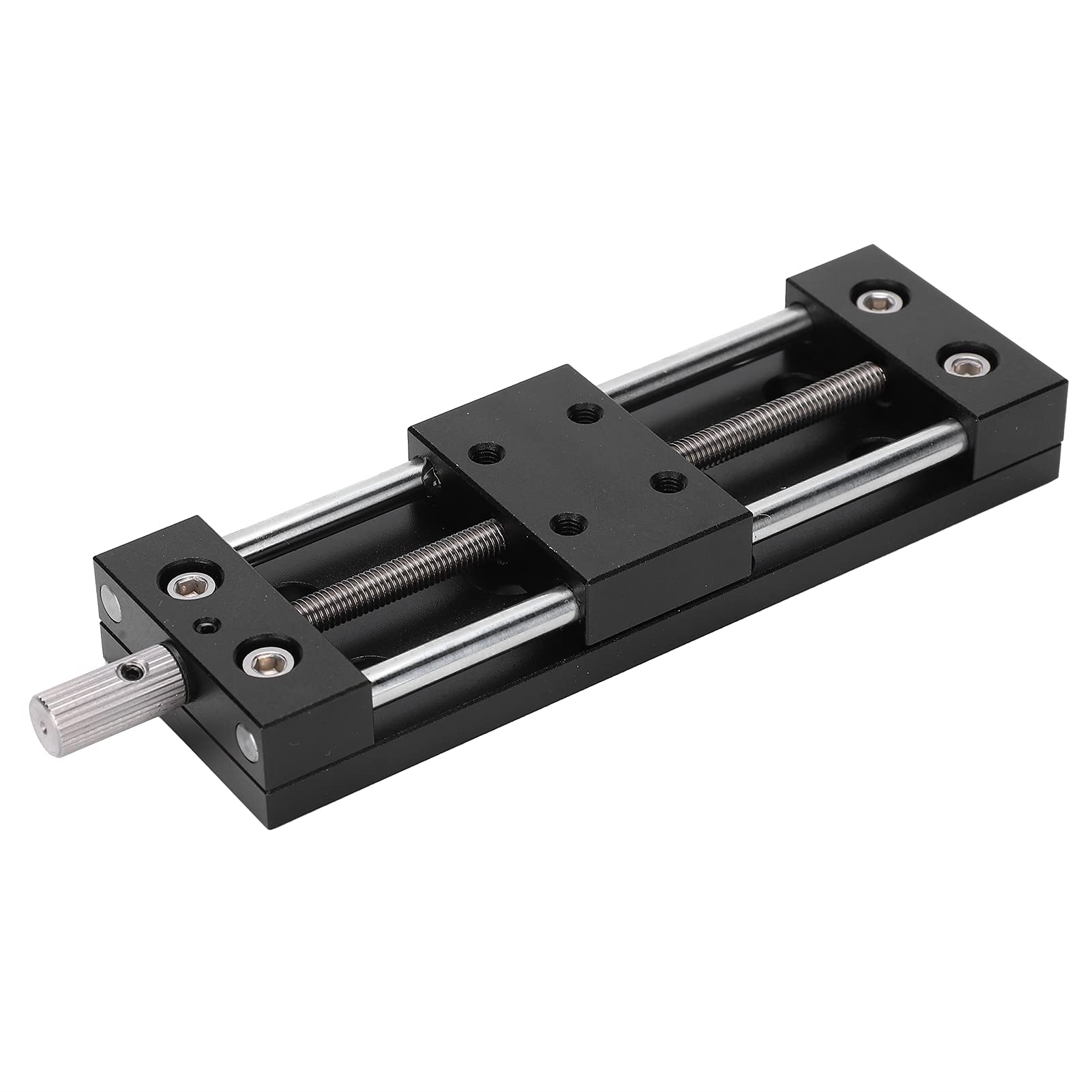 SP40A - Mesa deslizante DB65, eje X - Perilla manual de ajuste fino, plataforma de corte de aleación de aluminio, guía en de milano de 65 mm de carrera para microscopios e