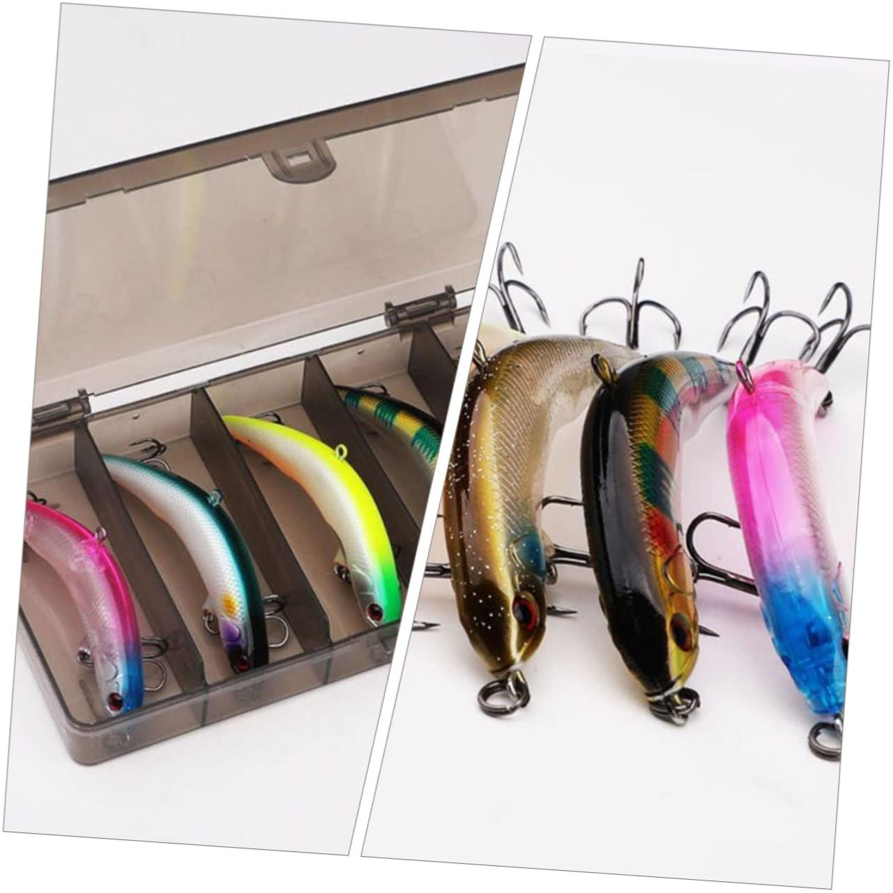 BESPORTBLE 25pièces Hameçons De Sinking Eau Douce Leurre pour Attirer Les Poissons Accessoires De Extérieure