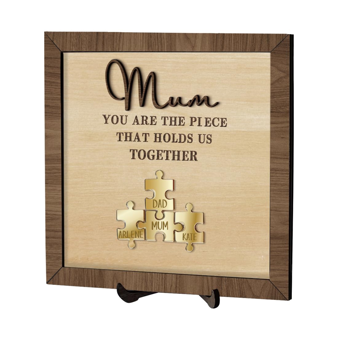 Amazon.com: SSRUI Personalized Mom Puzzle Sign Custom You Are The