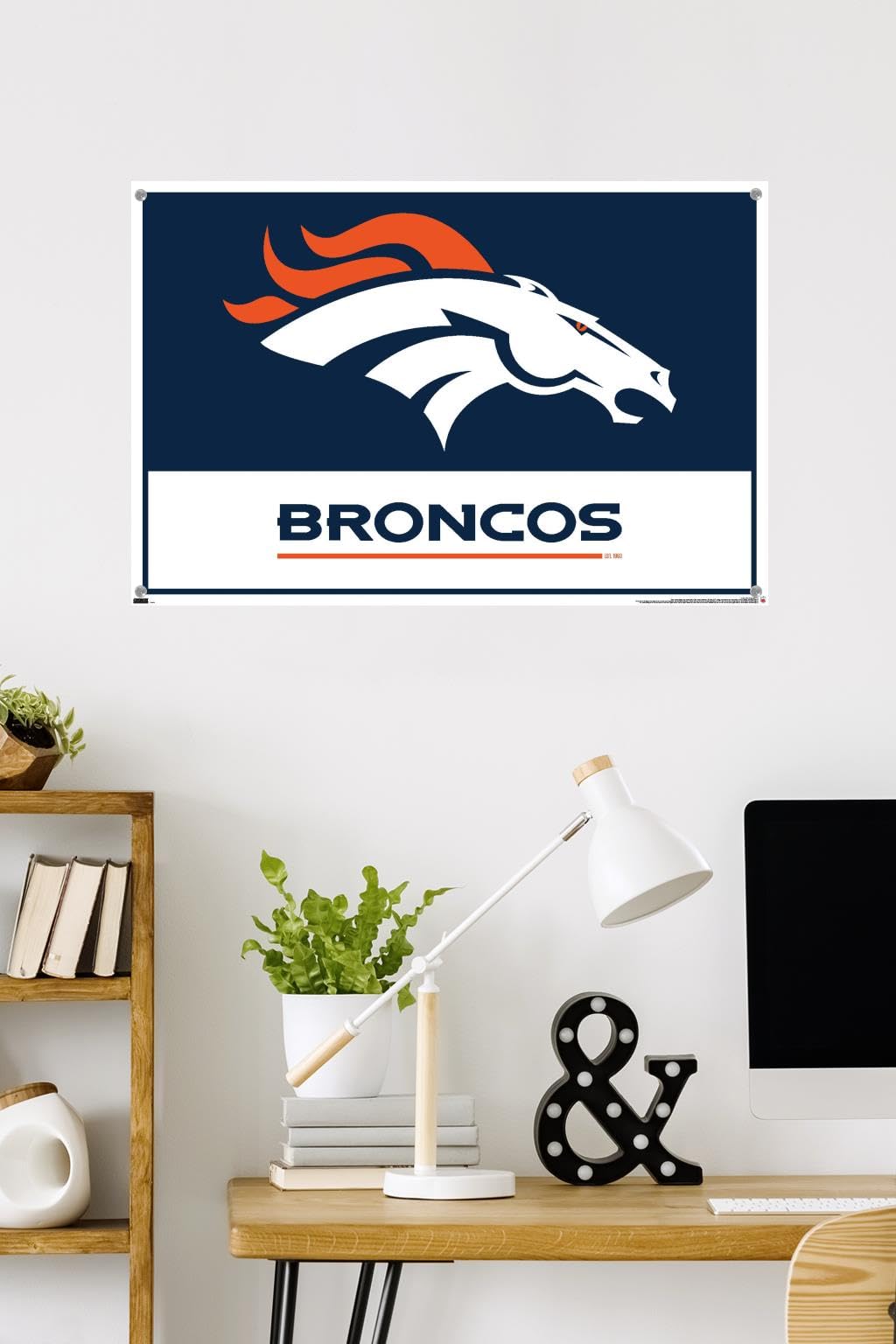 Amazon.co.jp: Trends International NFL デンバー・ブロンコス - ロゴ