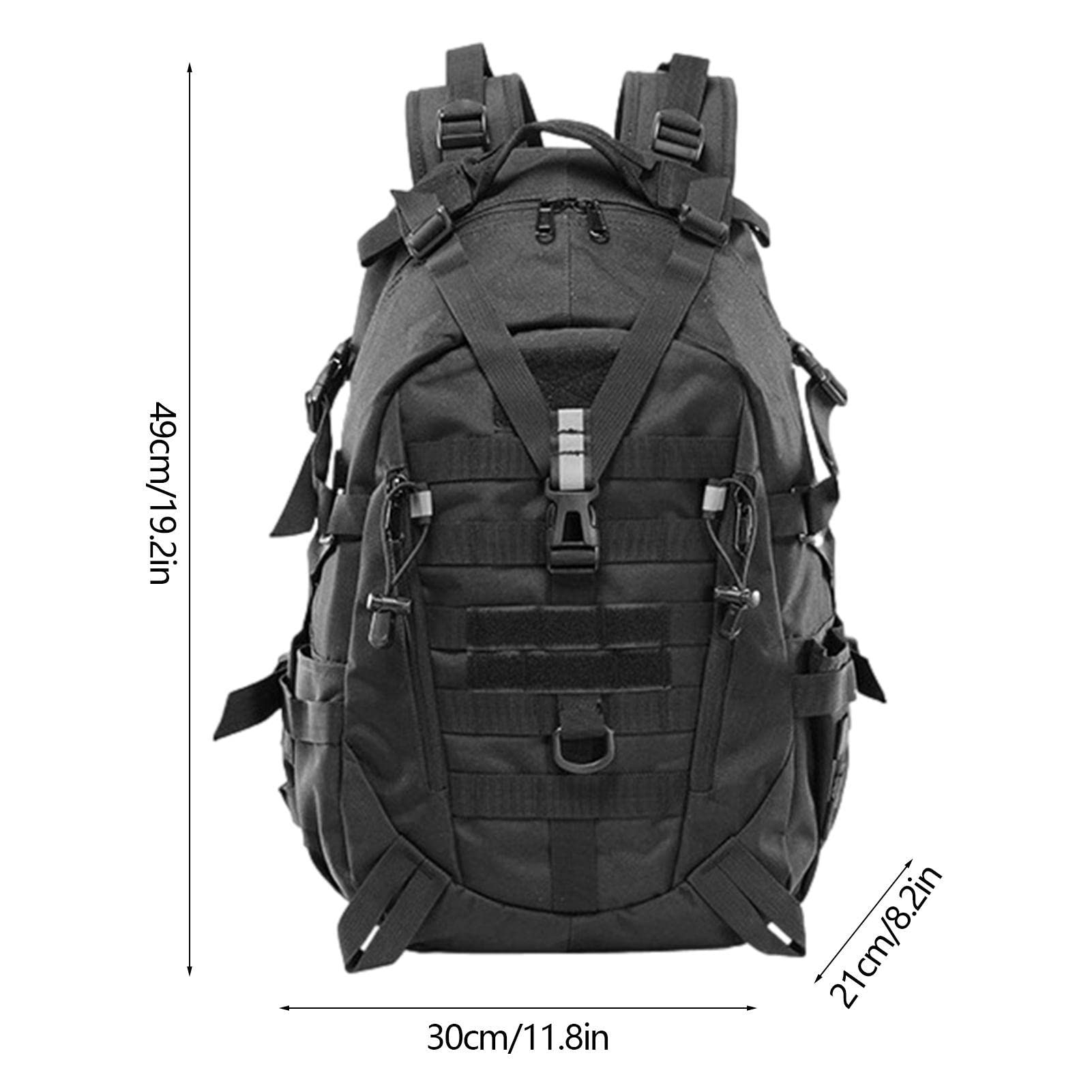 Mochila militar | 35 l Assault Bag Mochila de trabajo - Mochila grande impermeable y duradera para la caza de senderismo universitario