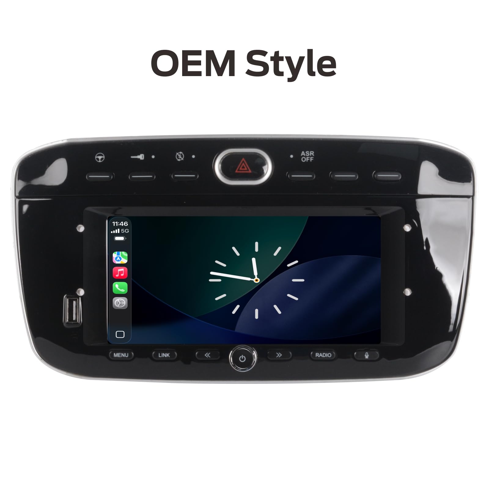 Autoradio Linux per Fiat Punto(2010-2016) Linea(2012-2015) con CarPlay Wireless e Android Auto, avvio in 2 secondi, comandi fisici tramite manopola, audio di livello OEM, installazione Plug & Play