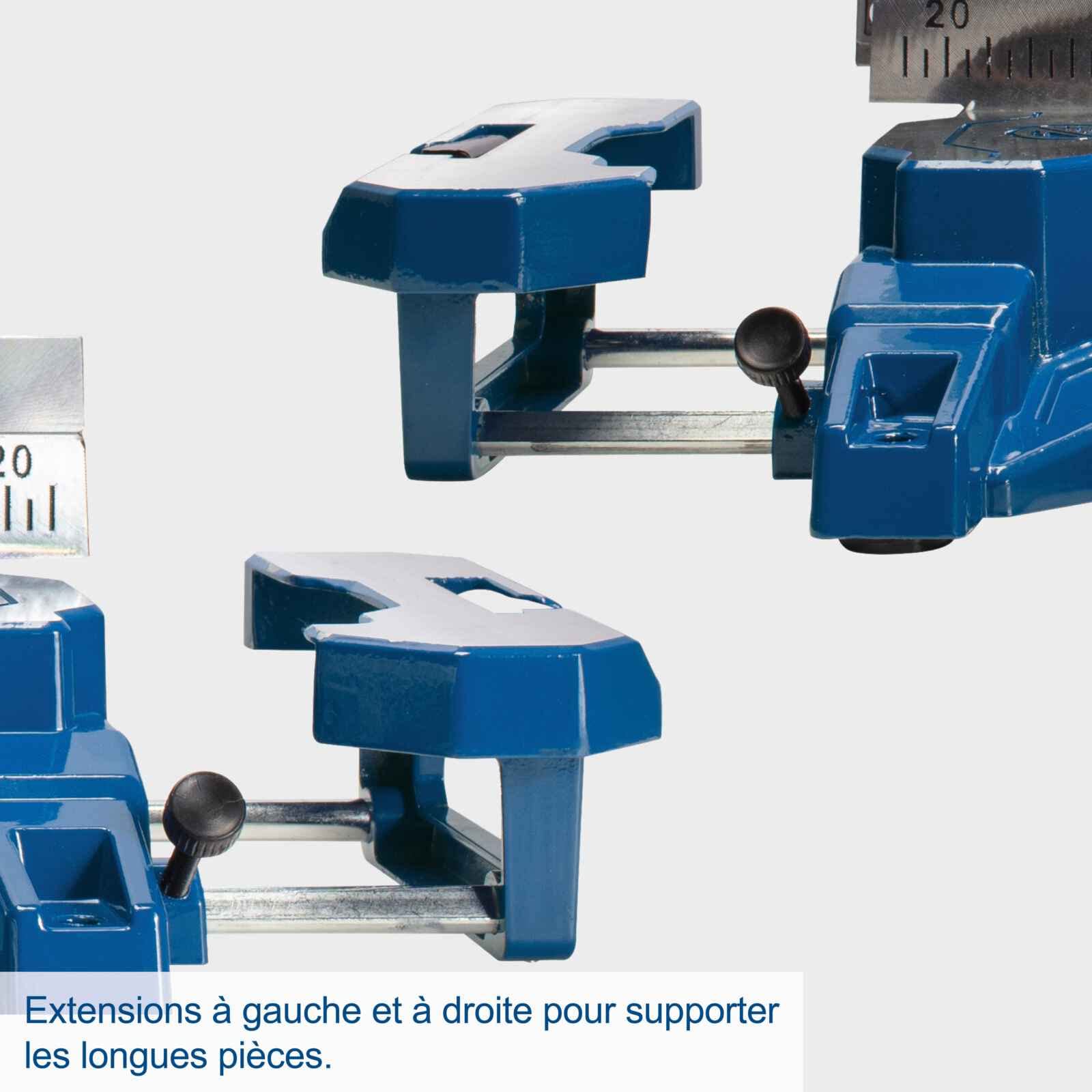 Scie à onglet radiale Scheppach HM216SPX 2000W Lame Ø 210mm 65cm hauteur de coupe