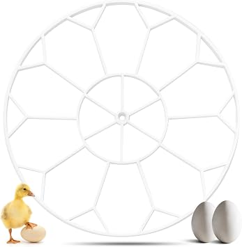 10 Egg Capacity Jumbo Goose Heavy Breeds Tray Compatible with Nurture Right 360 Incubator Turner, White JGT360