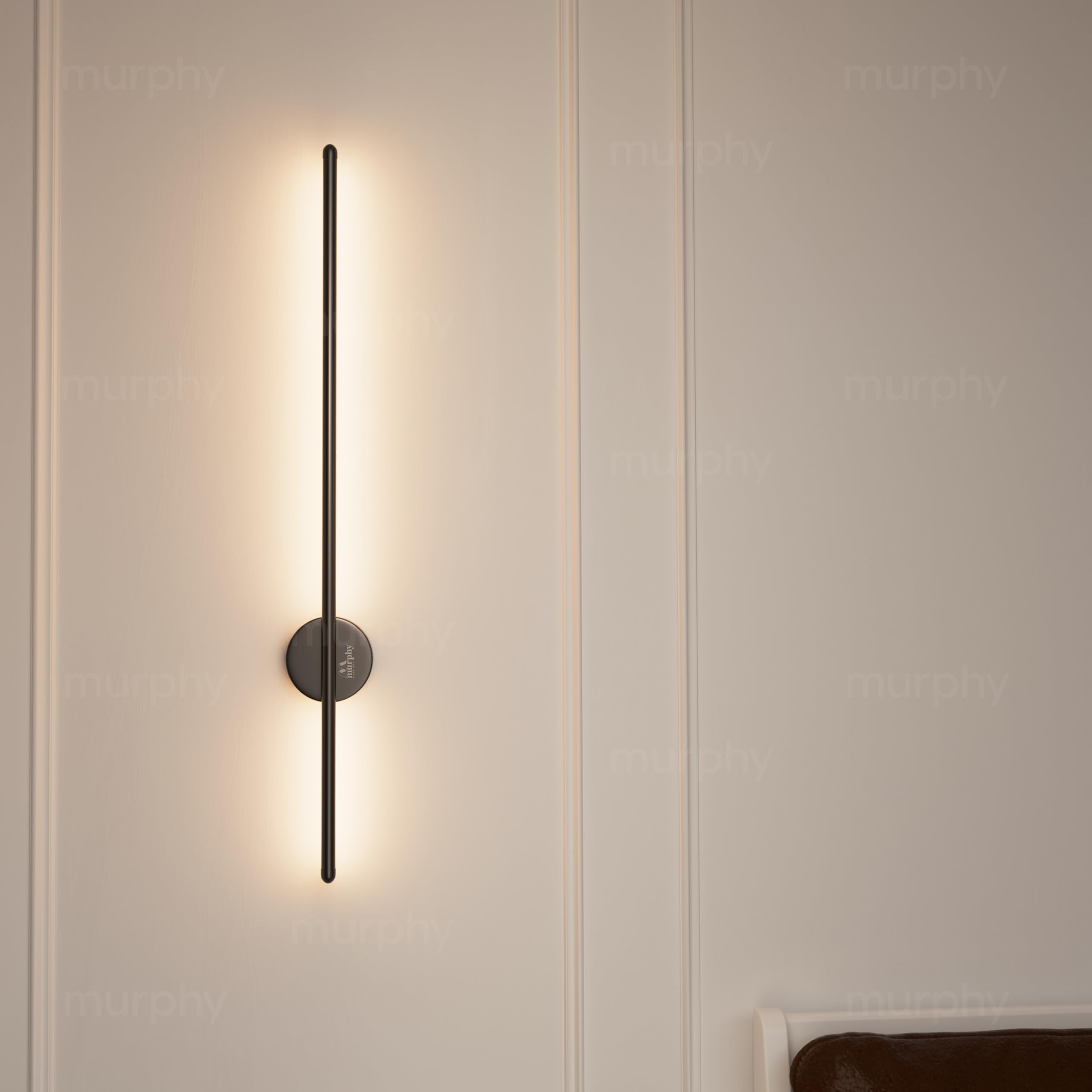 Murphy LED Wall Highlighter – Modern Aluminum Sconce, 3-in-1 Colour Changing –Wall Light, Sleek Black Finish – Easy Install, 2-Year Warranty-Pack of 2