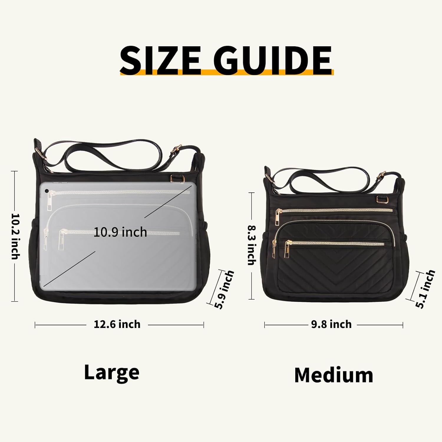 Crossbody Purse for Women Travel, Large RFID Anti-Theft Shoulder Crossbody Bag With Multiple Pockets for Daily Or Work - Image 3