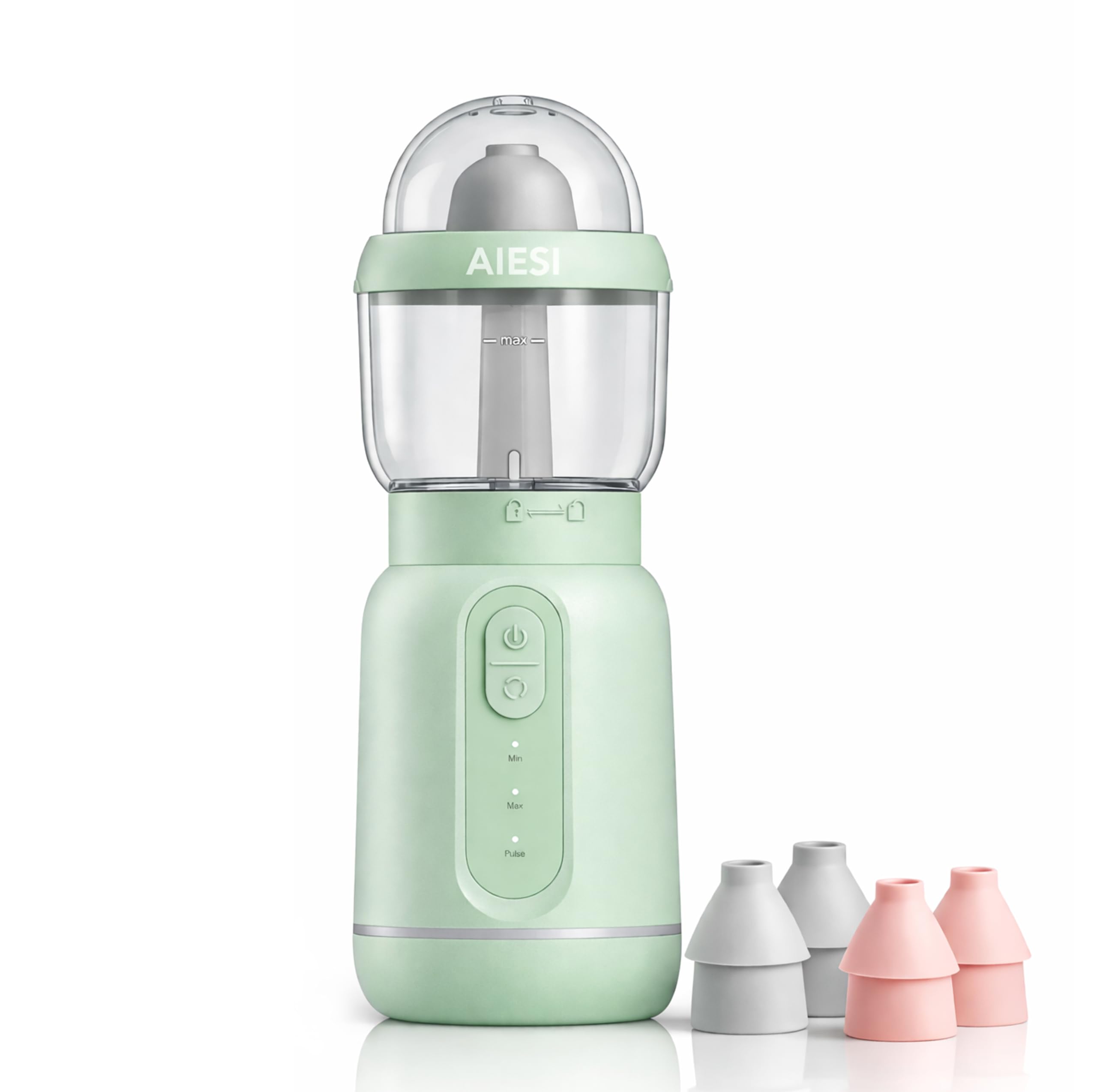 AIESI® Doccia nasale portatile ricaricabile per adulti e bambini NASALWASH, Batteria ricaricabile, 3 livelli di spruzzo, Garanzia Italia 24 mesi