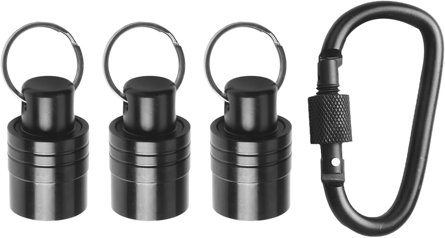 For SDS Shank Bit Holder 3-Pack, Quick Change Extension Bar and Drill Bit Storage Keychain, Aluminum Alloy Screwdriver Bit Adapter with Carabiner for Workshop
