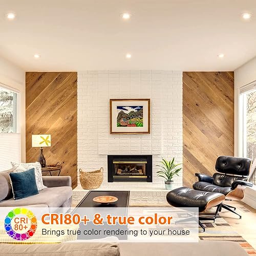 Miniatura 4 de Iluminación LED empotrable de 2 pulgadas luz descendente regulable de 3 W blanco cálido de 3000 K lámparas de reajuste CRI80 lámpara de techo