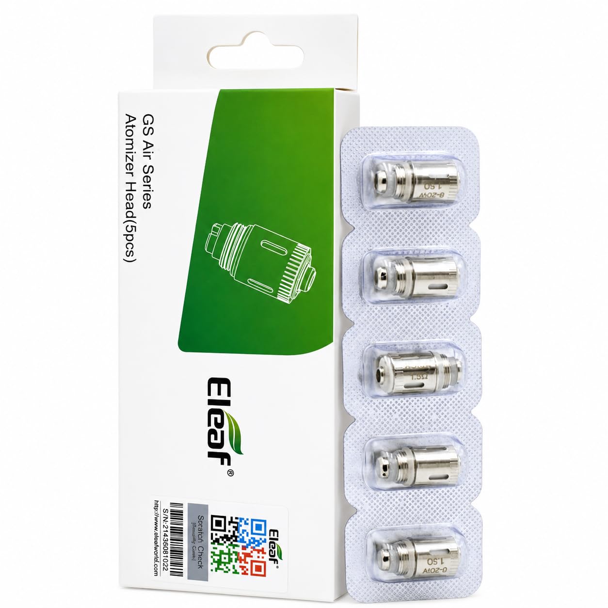 ELEAF GS Air Coils 1.5 Ohm [Pack of 5] Replacement