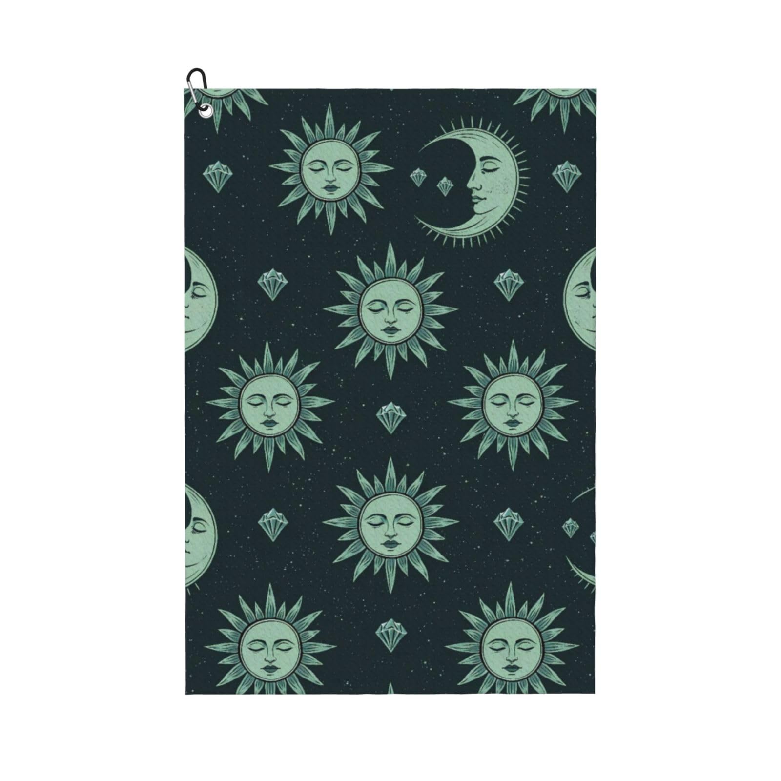 BSDFGSDD Trippy Sun Moon Star Golf Towel 24 x 16 inches