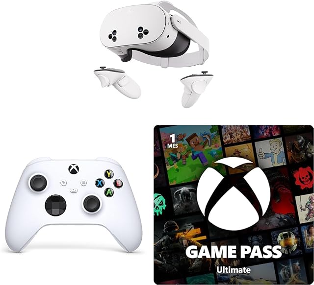 Meta Quest 3S 128 GB con Mando Xbox Robot White y Game Pass Ultimate