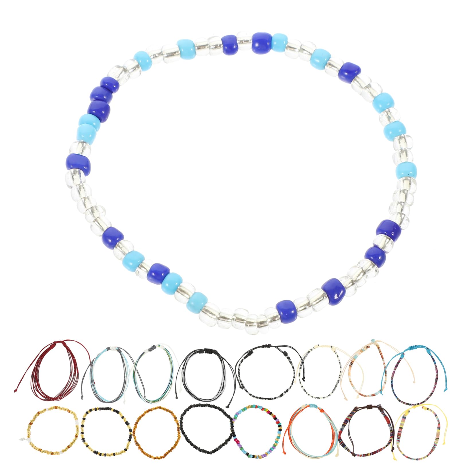 SOIMISS 90piezas Tobilleras De Perlas Para Mujeres Accesorios De Playa Coloridos y Vacaciones