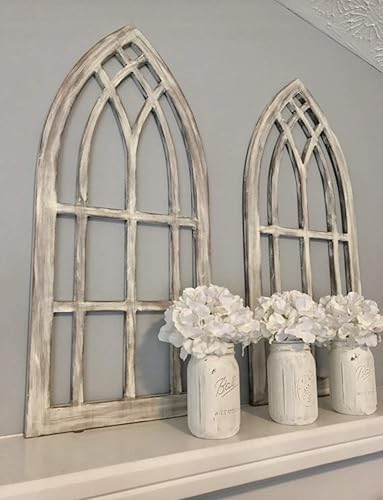 Farmhouse arched window frames