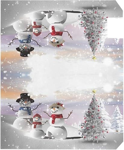 Miniatura 3 de WOOR Cubierta magnética para buzón de árbol de Navidad y muñeco de nieve, copos de nieve, decoración del hogar para exteriores, tamaño estándar, 18