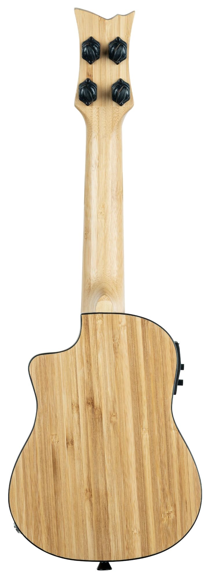 Ortega Guitars Ukulele Soprano Elettro-Acustico – Bamboo Series – Gig Bag Inclusa – Bamboo, Natural (RUNAB-SO)