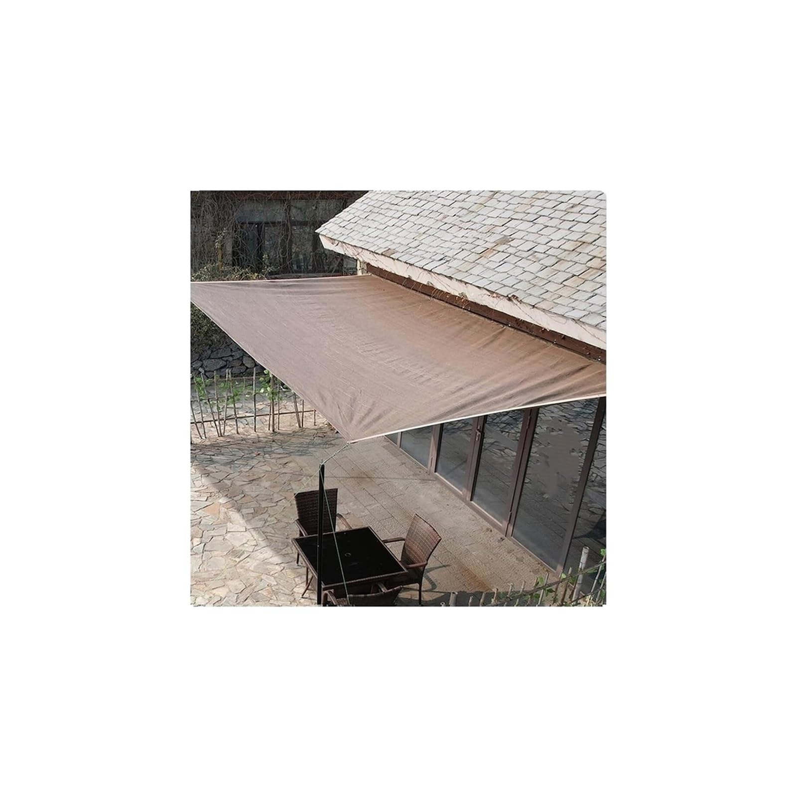 FGJsfhrDTU Shade Cloth Greenhouse Shading, Resistant Breathable Shade Cloth Net with Metal Ring for Outdoor Patio Glass House Greenhouse(3X6M)