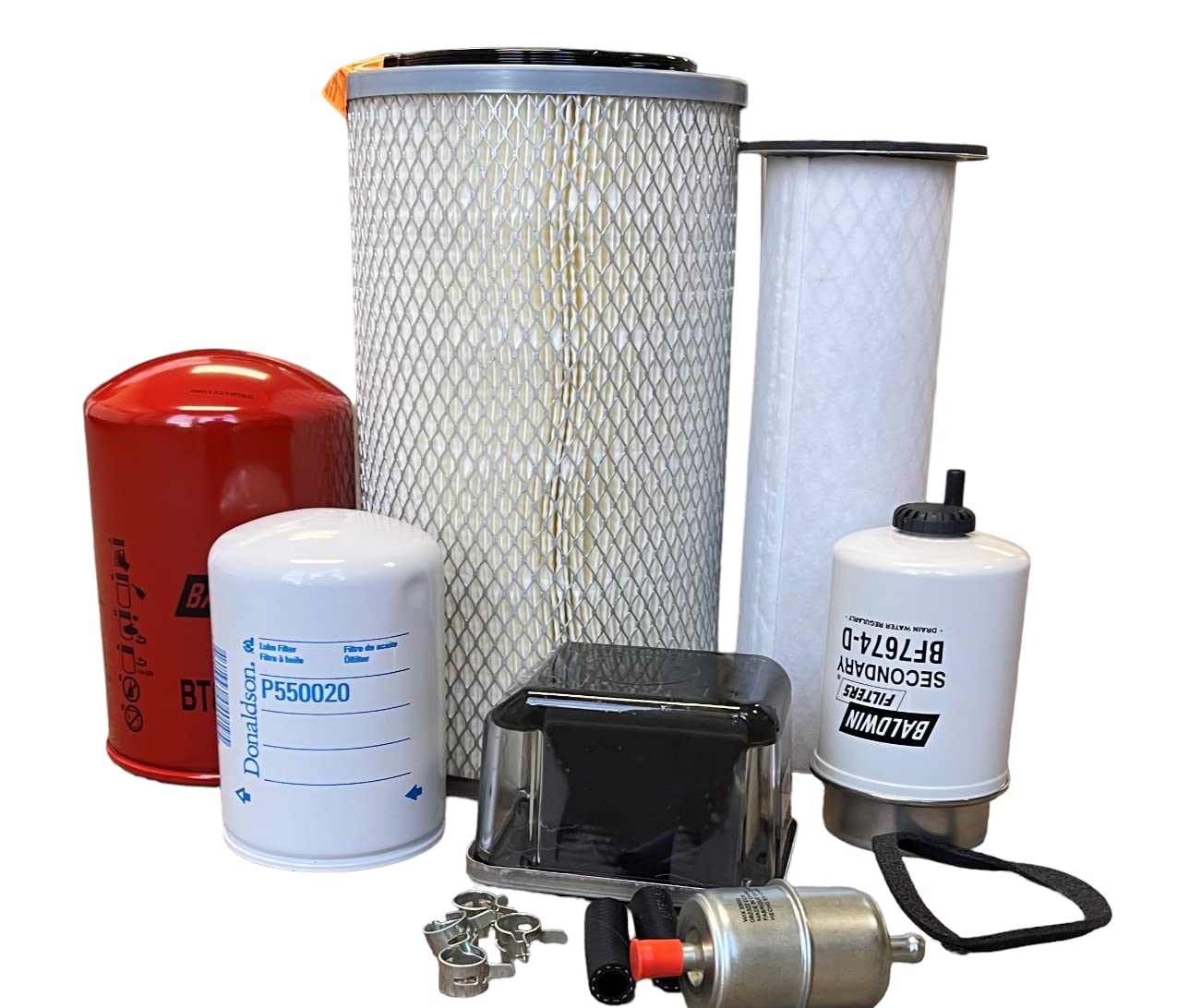 CFKIT Maintenance Filter Kit Compatible with JD 300D, 310D and 315D Backhoe Loader - PC2321
