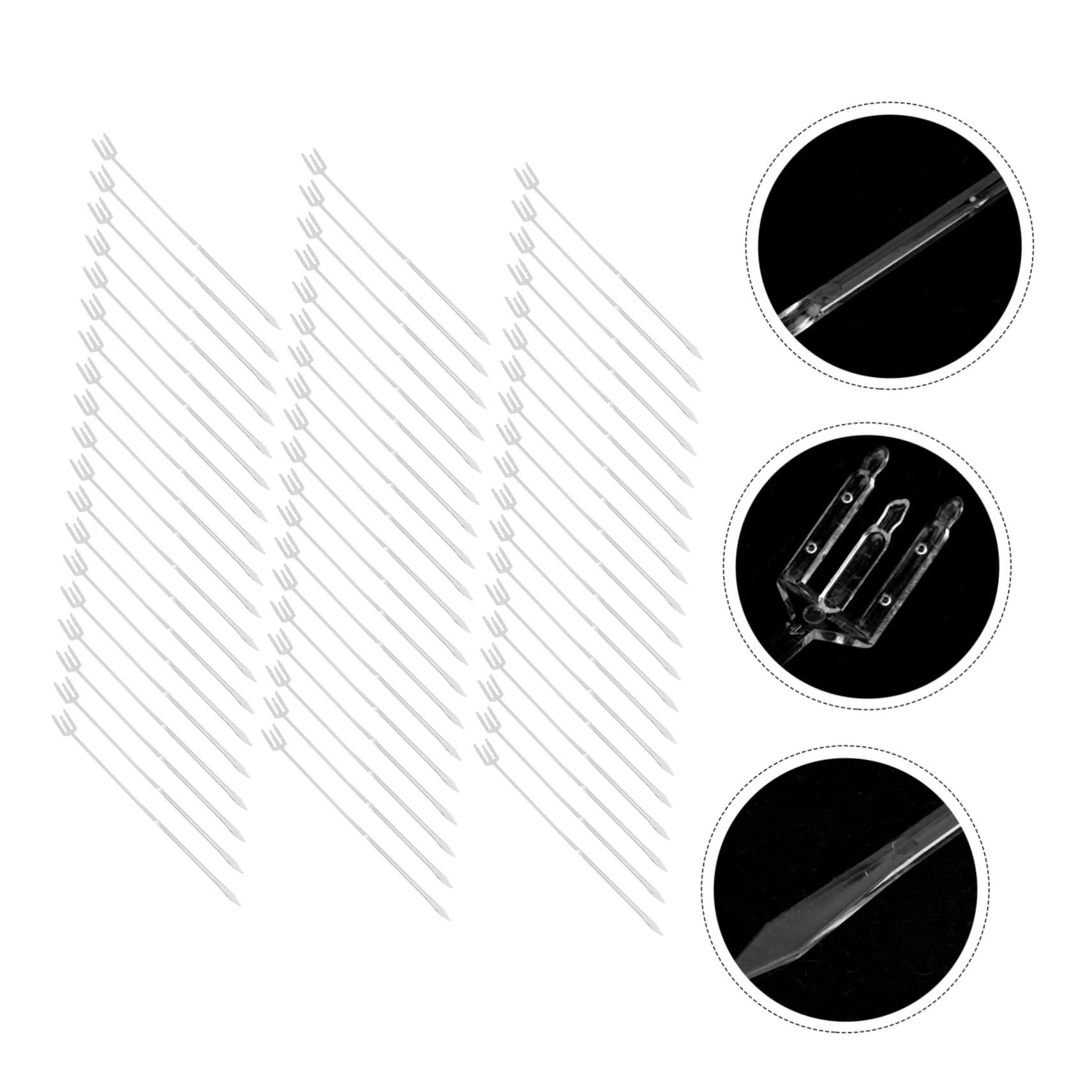 HAWILLOSCH Floral Pick Clips Bouquet Packaging 80pcs Plastic Memo Holders Stem Holders for Flowers Enhance Your