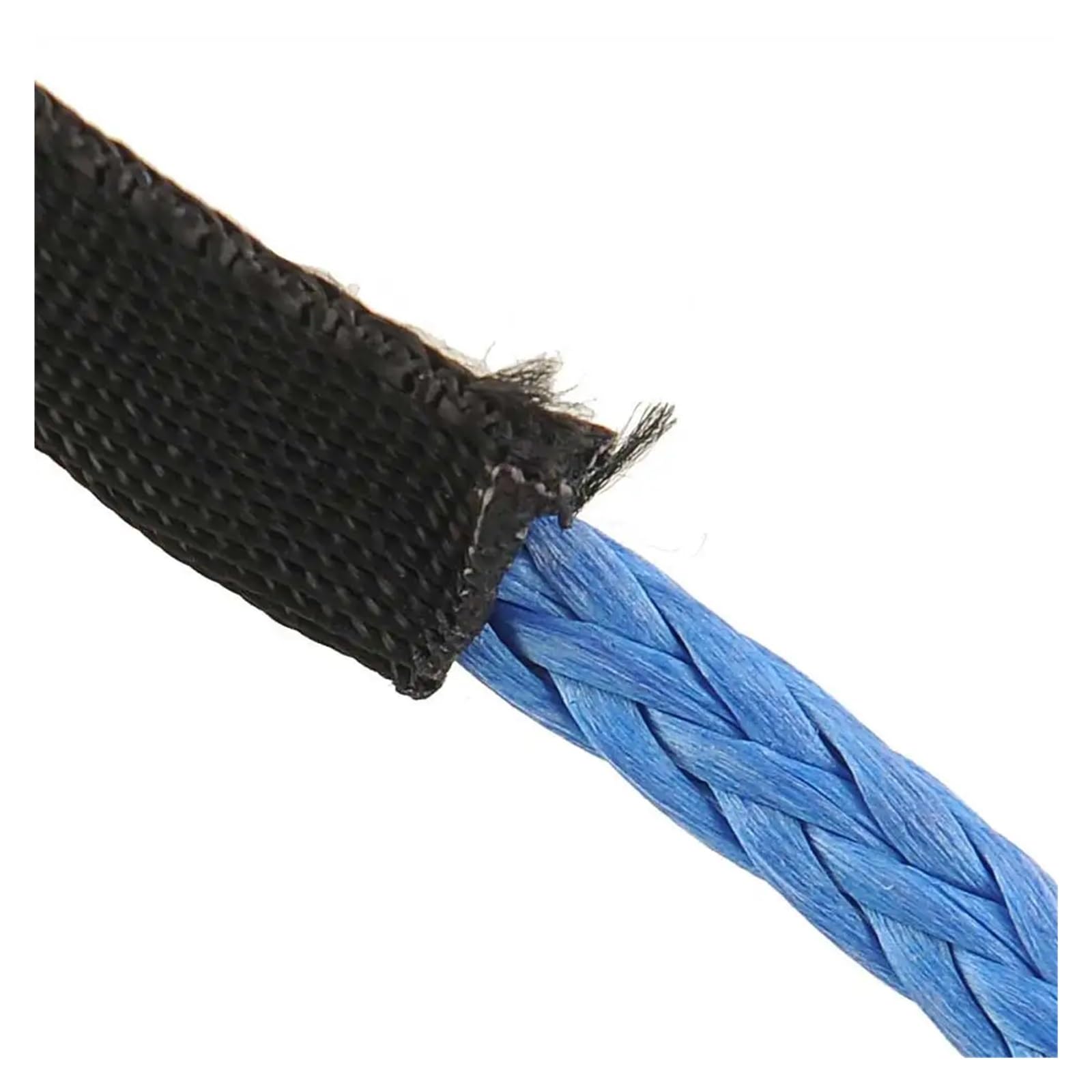 1/4''x50' 12 Splotów Samochodów Syntetyczna Wciągarka Lina Ciąg ATV UTV Wymiana 7700lbs Awaryjne Akcesoria Zewnętrzne Holowanie Kabla Solidna I Niezawodna