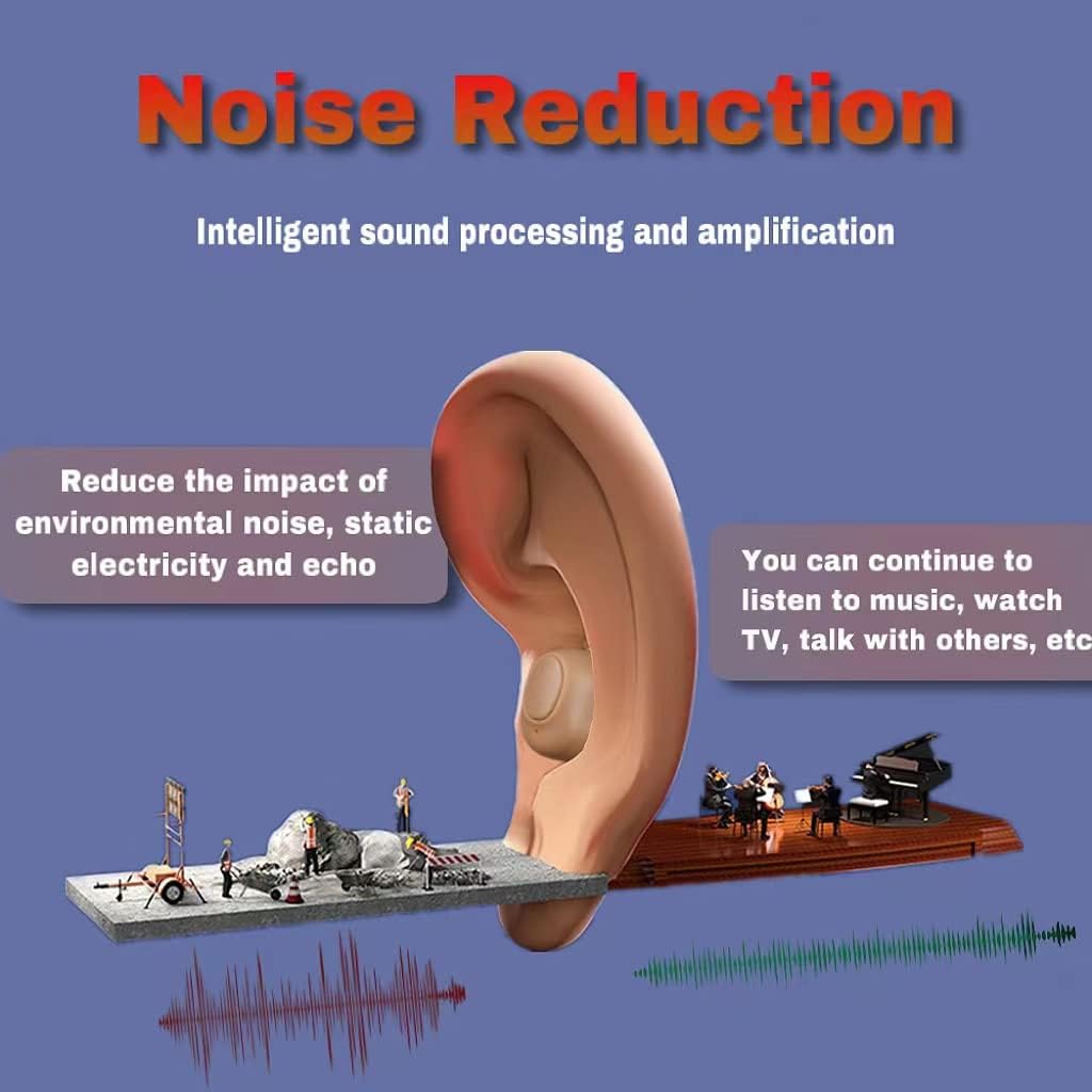 Hearing Amplifier,Invisible Hearing Amplifiers for Seniors,Comfortable Sound Amplifier for Adults, 3 Sizes of Eartips1 : Health & Household