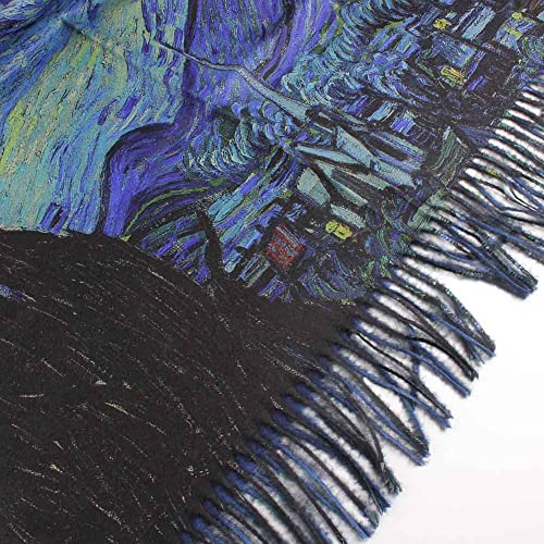 Umjetnost Soft Cashmere Feel Scarf For Women Fashion Art Print Long Warm Scarves Large Shawl Wrap Monet Klimt Van Gogh Painted Gifts (C05) #TOP3