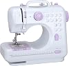 Multifunctional Sewing Machine, Mini Sewing Machine, Embroidery Machine with 12 Built-in Stitches & Light, 2 Speeds Adjustable, Forward and Reverse Sewing, for Beginners and Advanced