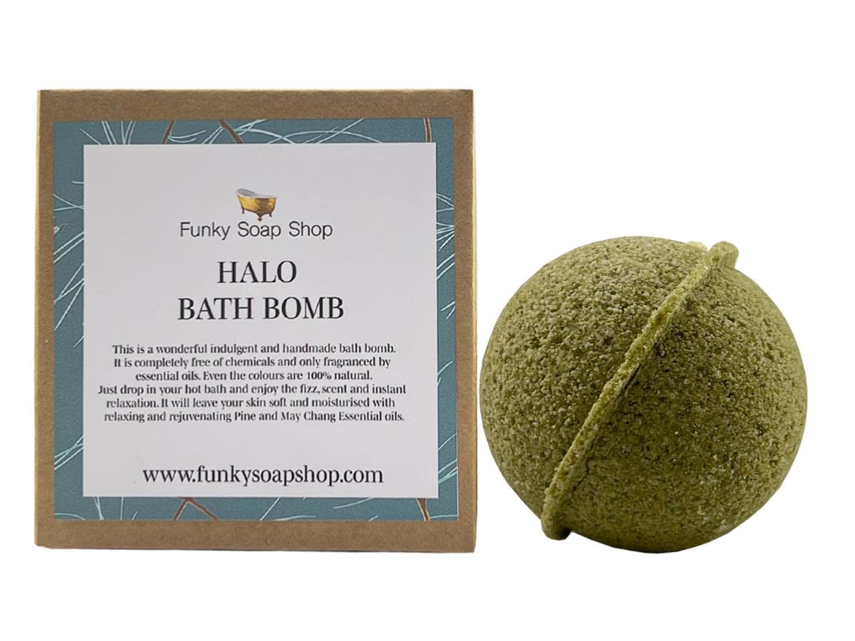 Funky Soap HALO Refreshing Bath Bomb, 1 piece 5cm diameter