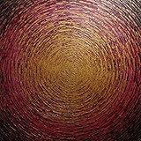 Peinture sur toile Peinture au couteau sur toile éclat or rose 60 x 60 cm