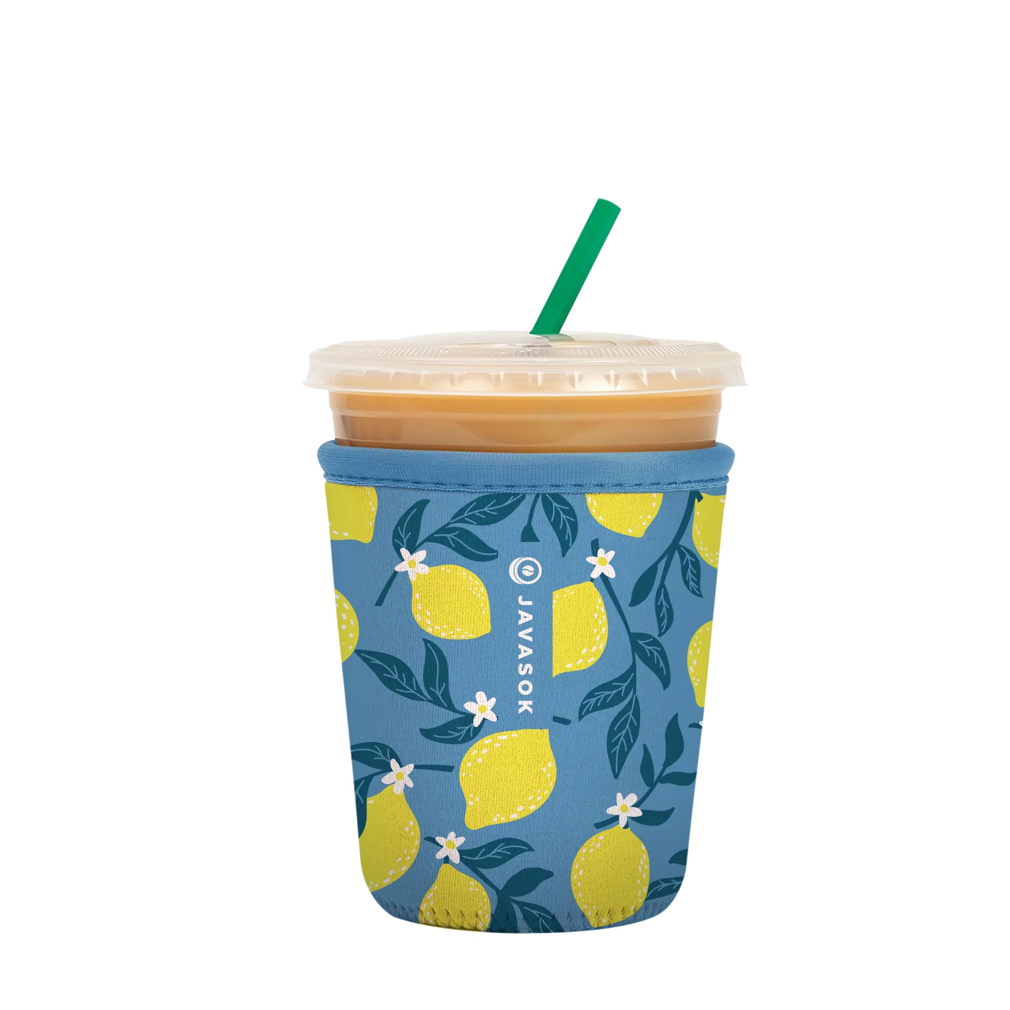 Sok It JavaSok Iced Coffee &amp; Cold Soda Insulated Neoprene Cup Sleeve (Main Squeeze, Small: 16-20oz)