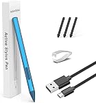 Stylus stylo pour ASUS Transformateur/ASUS Zenbook/ASus Vivobook Flip/ASU Notebook Touchscreen Tablette pour ordinateur portable Rechargeable MPP 2.0 Crayon d'inclinaison 4096 Sensibilité à la pression Microsoft MPP Protocole, Rouge