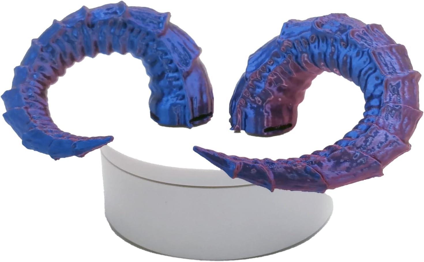 Ram Horns Attachment for Headset, Gaming and Streaming Headset Accessories, cosplay, gaming streamer gift, goat horns, bull horns (Purple/Black)