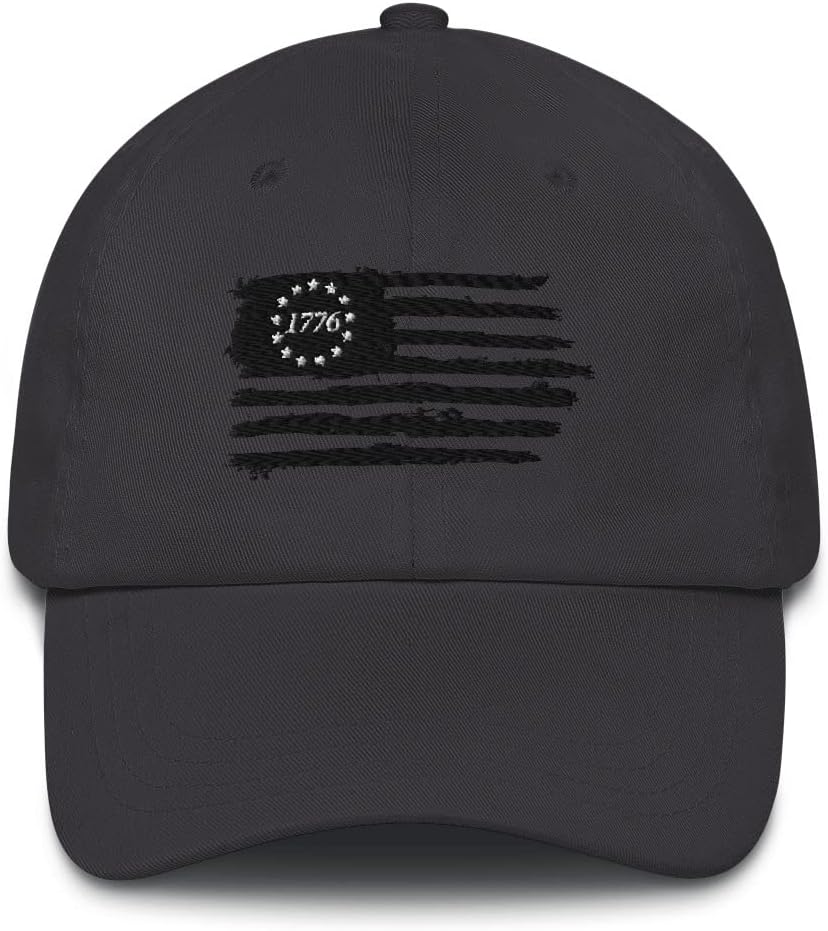 1776 Hats for Men | Betsy Ross Flag Hat - Made in USA - Classic Dad Hat - Entertaining Design