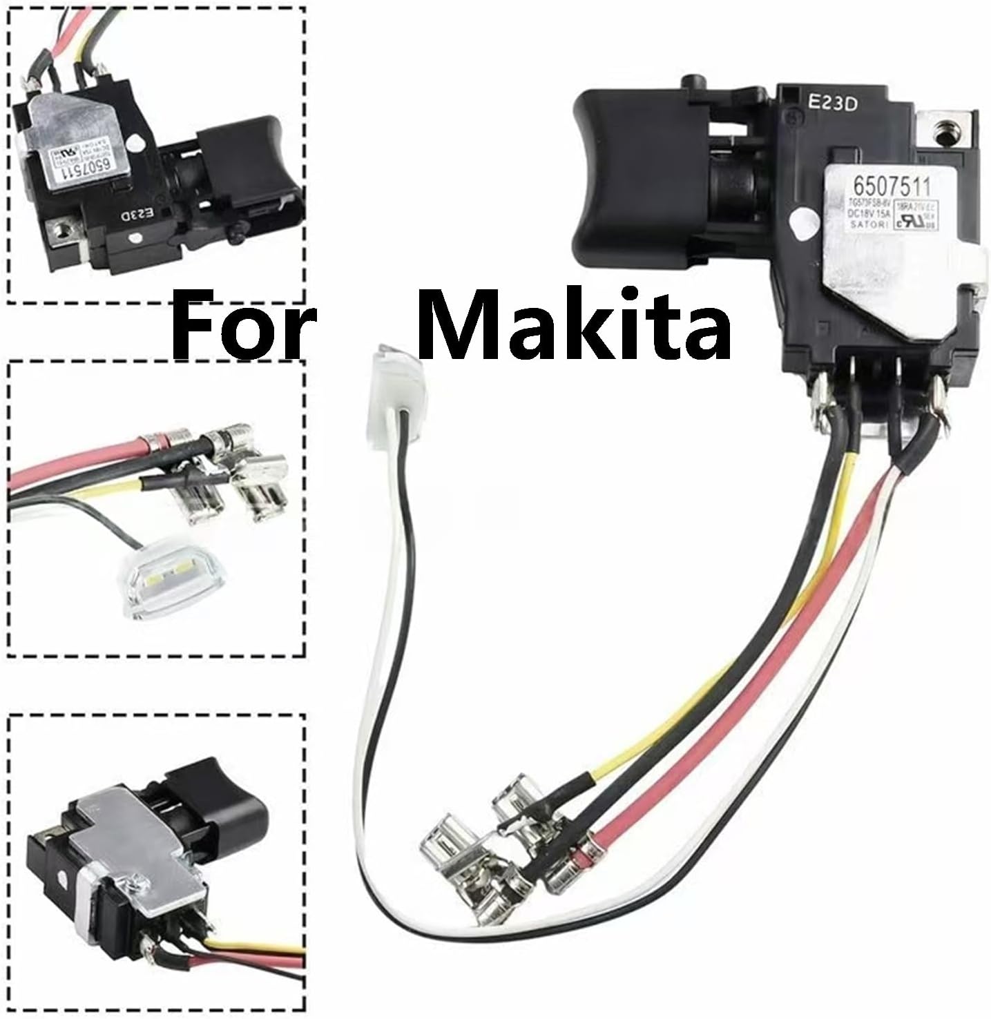 650751-1 18V TD152D DTD152 DTD152Z DTD152RME DTD152RFE 6507511用スイッ