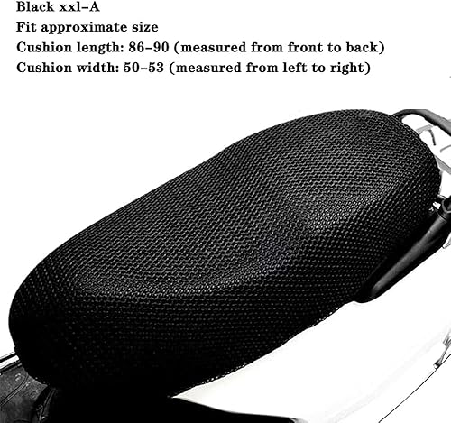Miniatura 2 de Funda de asiento de motocicleta, cubierta de asiento transpirable de malla para motocicleta, cubierta de asiento de scooter de malla, protector de