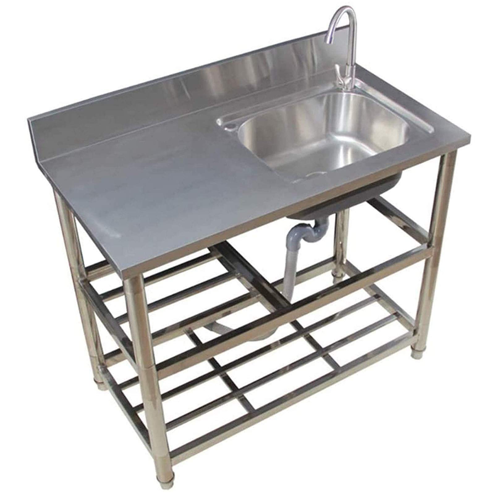 Buy HYEBOX Composite Utility Sink in Stainless Steel Single with