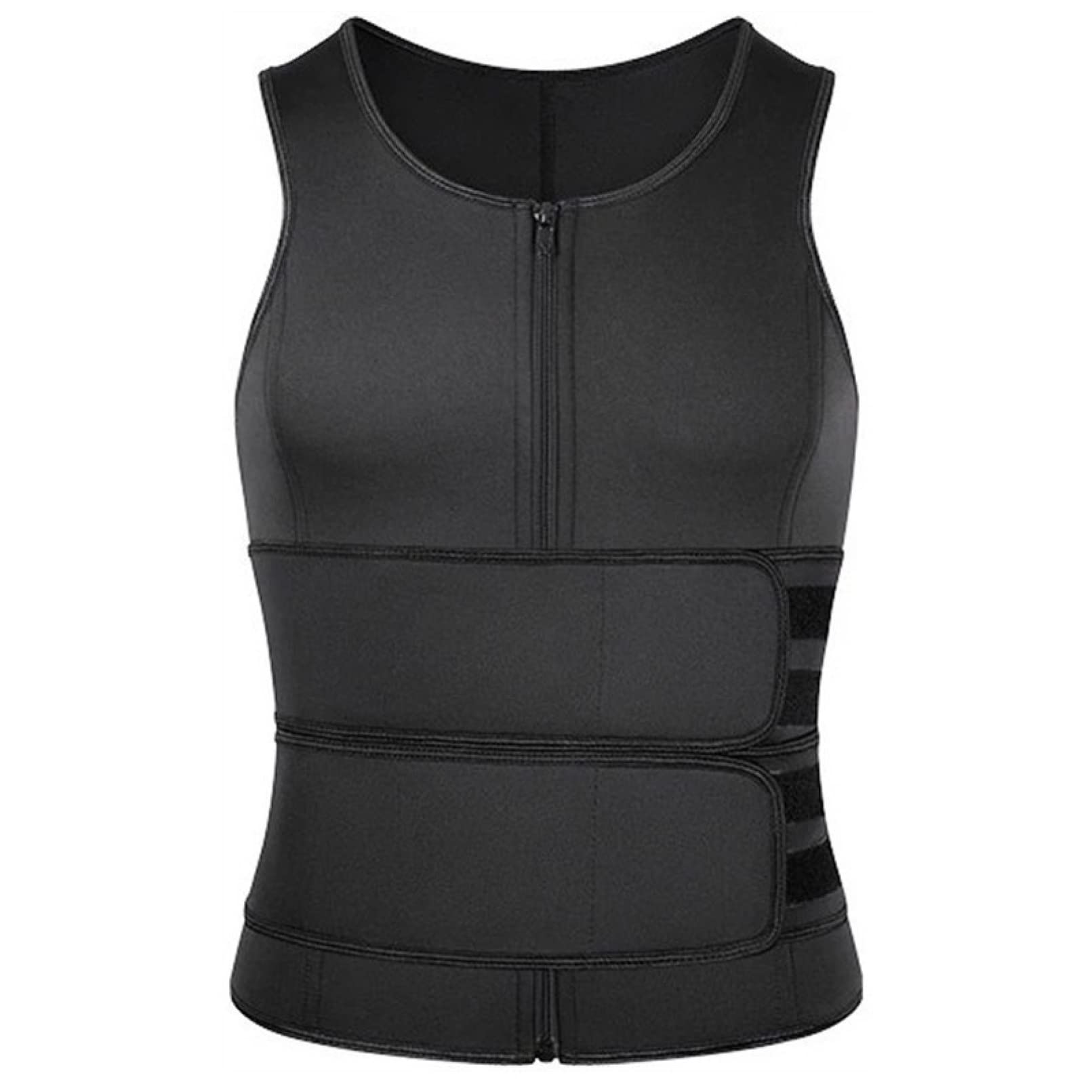 tank top do sauny gorsetowy dla mężczyzn trwała kamizelka modelująca z paskiem, szczuplejsze urządzenie do modelowania sylwetki do utraty wagi