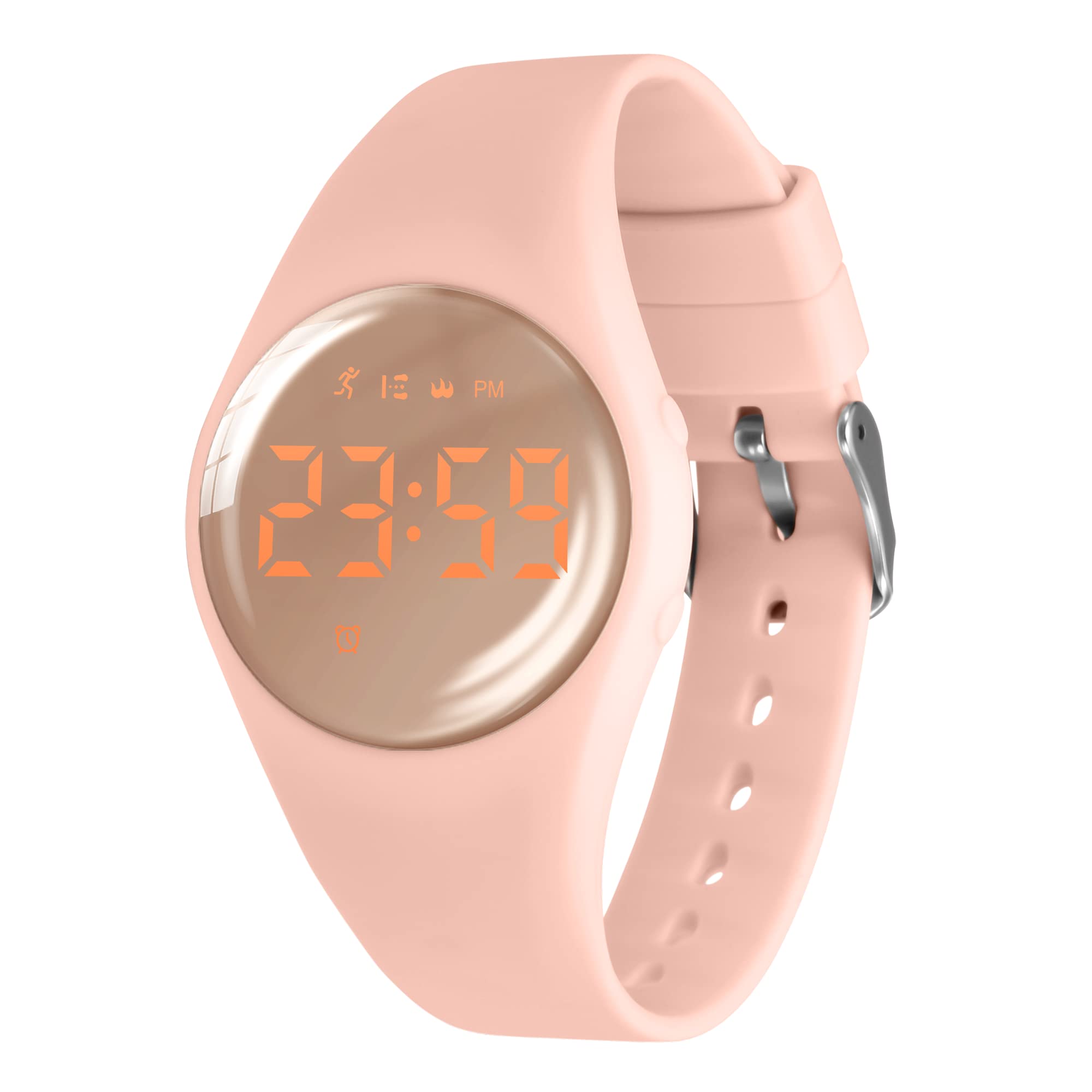 Digital Sports Watch, Fitness Tracker with Pedometer Step Counter Vibrate Alarm Calorie Distance Stopwatch Exercise Waterproof Rechargeable Walking Outdoor Silicone Wrist Watches for Boys Kids — image 1