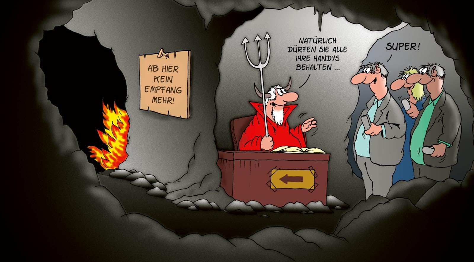 Uli Stein: Das schwarze Buch: Cartoon-Geschenkbuch mit schwarzem Humor – die schärfsten Uli Stein-Cartoons für Erwachsene